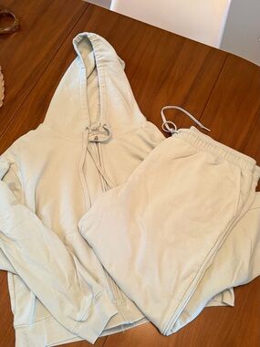 Light Mint Hoodie and Sweatpants Set
